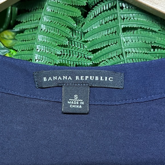 Banana Republic Top Small Sequin Tank Navy Blue Sleeveless Party Blouse‎ 3105 - Picture 4 of 8